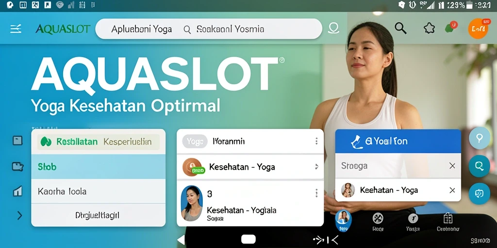 Antarmuka AQUASLOT yang menarik dan fungsional untuk latihan Yoga.