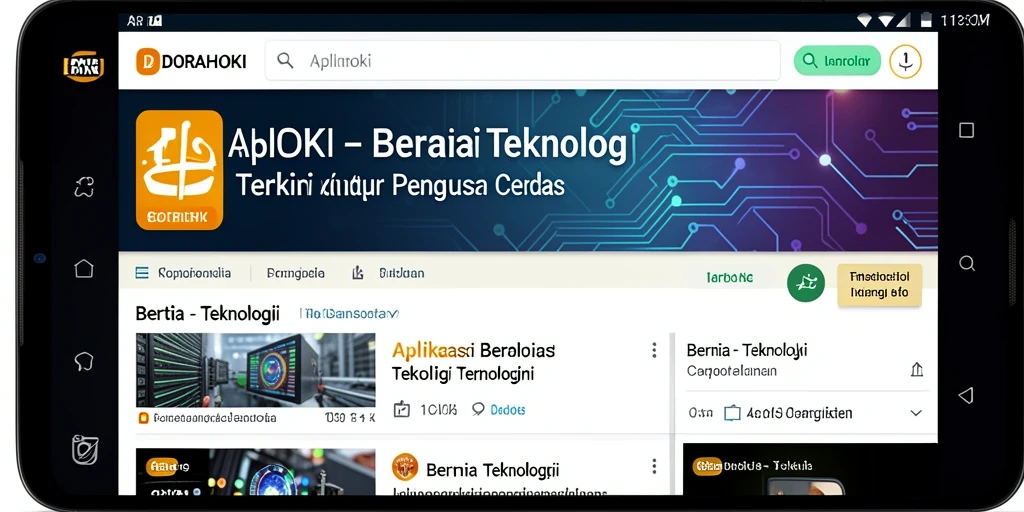 Antarmuka DORAHOKI yang menarik dan mudah dipahami.