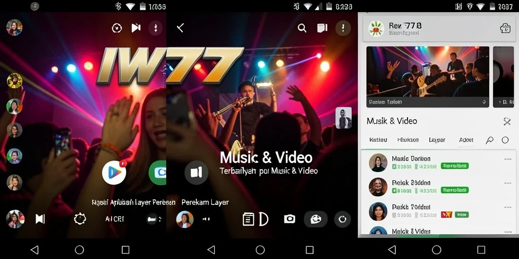 Tampilan antarmuka aplikasi IW777 yang menawan dan fungsional.