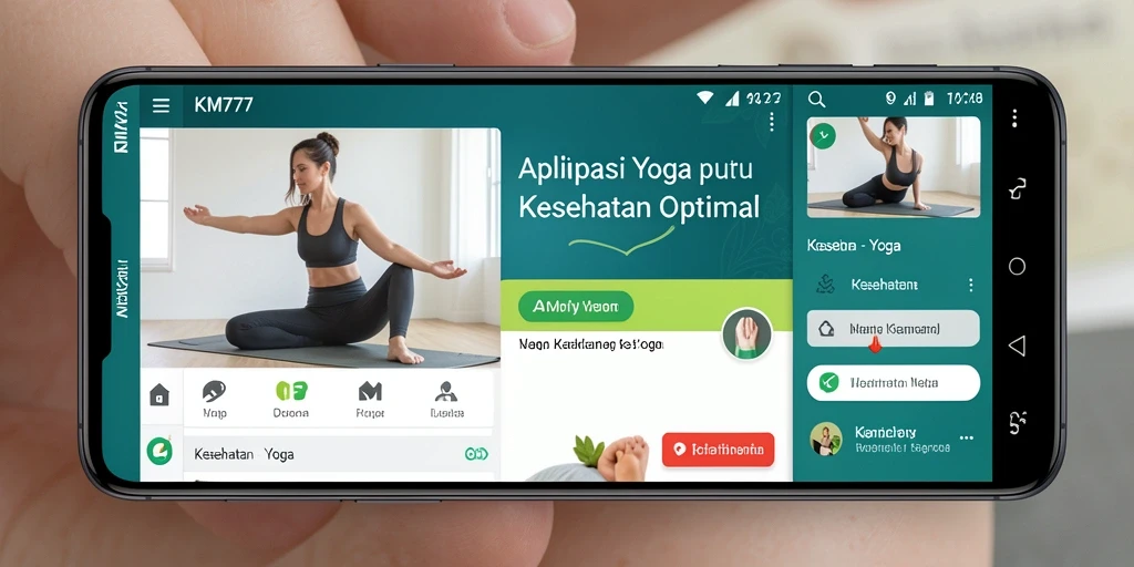 Antarmuka KM777 yang menarik dan mudah digunakan untuk latihan yoga.