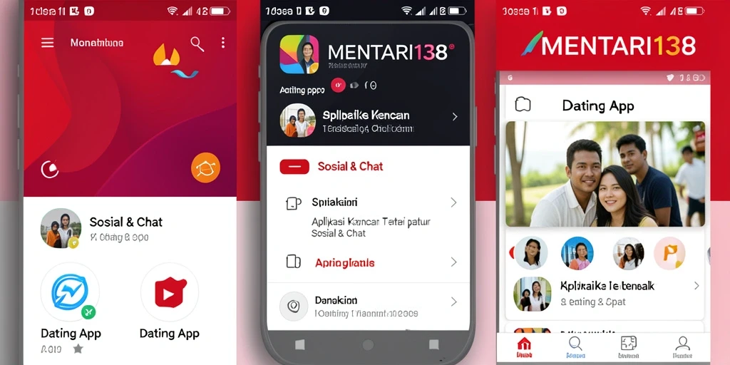 Antarmuka MENTARI138 yang modern dan mudah digunakan untuk mencari pasangan.