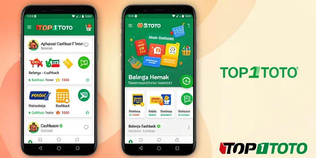Antarmuka TOP1TOTO menampilkan berbagai penawaran cashback menarik.
